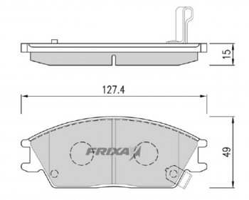 Колодки тормозные передние (4шт.) HANKOOK FRIXA  Accent  MC, Coupe, Getz  TB