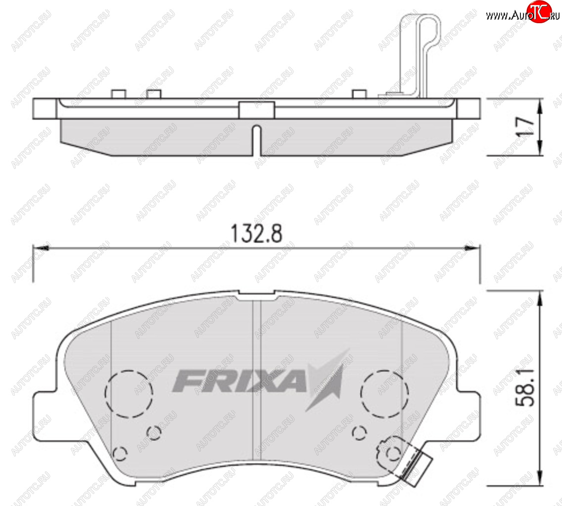 1 299 р. Колодки тормозные передние (4шт.) HANKOOK FRIXA Hyundai Solaris HCR седан дорестайлинг (2017-2020)  с доставкой в г. Екатеринбург