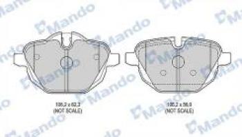 Колодки тормозные задние (4шт.) MANDO  5 серия ( F11,  F10), X3  F25, Z4  E85