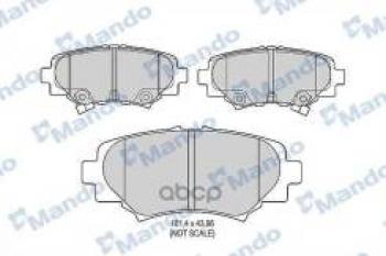 Колодки тормозные задние (4шт.) MANDO Mazda 3/Axela BP седан (2019-2024)