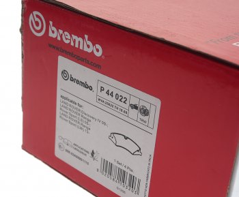 8 949 р. Колодки тормозные передние (4шт.) BREMBO  Land Rover Discovery ( 1 LJ,  2 L318,  3 L319,  4 L319,  5 L462) - Range Rover Sport ( 1 L320,  2 L494)  с доставкой в г. Екатеринбург. Увеличить фотографию 3