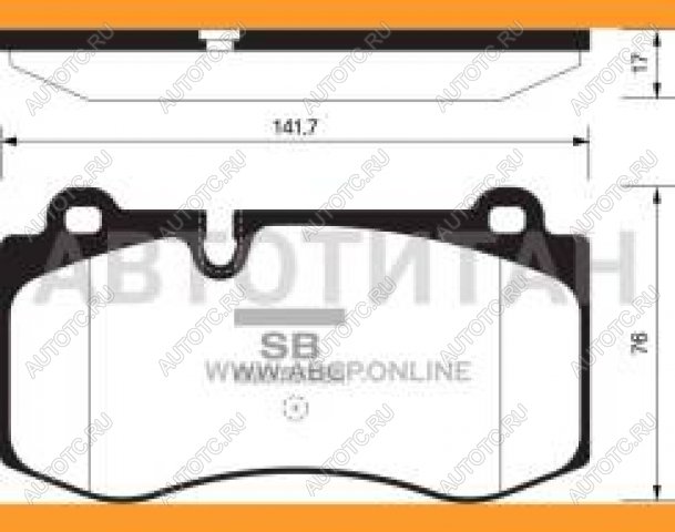 2 799 р. Колодки тормозные передние (4шт.) SANGSIN  Mercedes-Benz E-Class  W211 - S class  W221  с доставкой в г. Екатеринбург