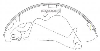 1 599 р. Колодки тормозные передние барабанные (4шт.) HANKOOK FRIXA  Hyundai Starex/H1  A1 (1997-2007) дорестайлинг, рестайлинг  с доставкой в г. Екатеринбург. Увеличить фотографию 1