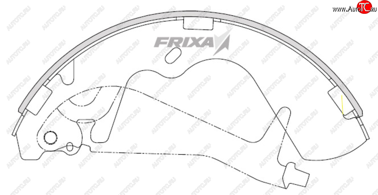 1 599 р. Колодки тормозные передние барабанные (4шт.) HANKOOK FRIXA  Hyundai Starex/H1  A1 (1997-2007) дорестайлинг, рестайлинг  с доставкой в г. Екатеринбург