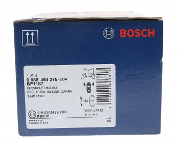 3 599 р. Колодки тормозные передние R17 (4шт.) BOSCH Opel Astra J GTC (2011-2018)  с доставкой в г. Екатеринбург. Увеличить фотографию 3