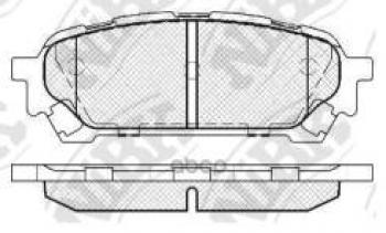 Колодки тормозные задние (4шт.) NIBK  Forester  SG, Impreza  GD