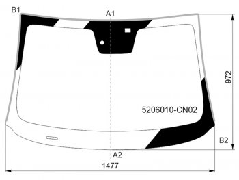 7 999 р. Стекло лобовое (Датчик дождя Молдинг) FUYAO  Changan UNI-T (2020-2025) дорестайлинг, рестайлинг  с доставкой в г. Екатеринбург. Увеличить фотографию 1