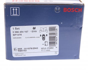 3 299 р. Колодки тормозные передние (4шт.) BOSCH Mercedes-Benz CL class C216 (2007-2010)  с доставкой в г. Екатеринбург. Увеличить фотографию 4