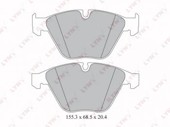 2 289 р. Колодки тормозные передние(4шт.) LYNX  BMW 5 серия ( E60,  E61) - 7 серия  E65,E66, E67, E68  с доставкой в г. Екатеринбург. Увеличить фотографию 2