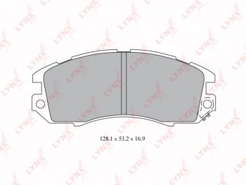 1 369 р. Колодки тормозные задние(4шт.) LYNX  Subaru Impreza ( GC,  GF) (1992-2000) седан, универсал  с доставкой в г. Екатеринбург. Увеличить фотографию 2