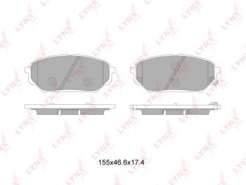 1 979 р. Колодки тормозные передние(4шт.) LYNX Hyundai IX55 EN (2006-2013)  с доставкой в г. Екатеринбург. Увеличить фотографию 2