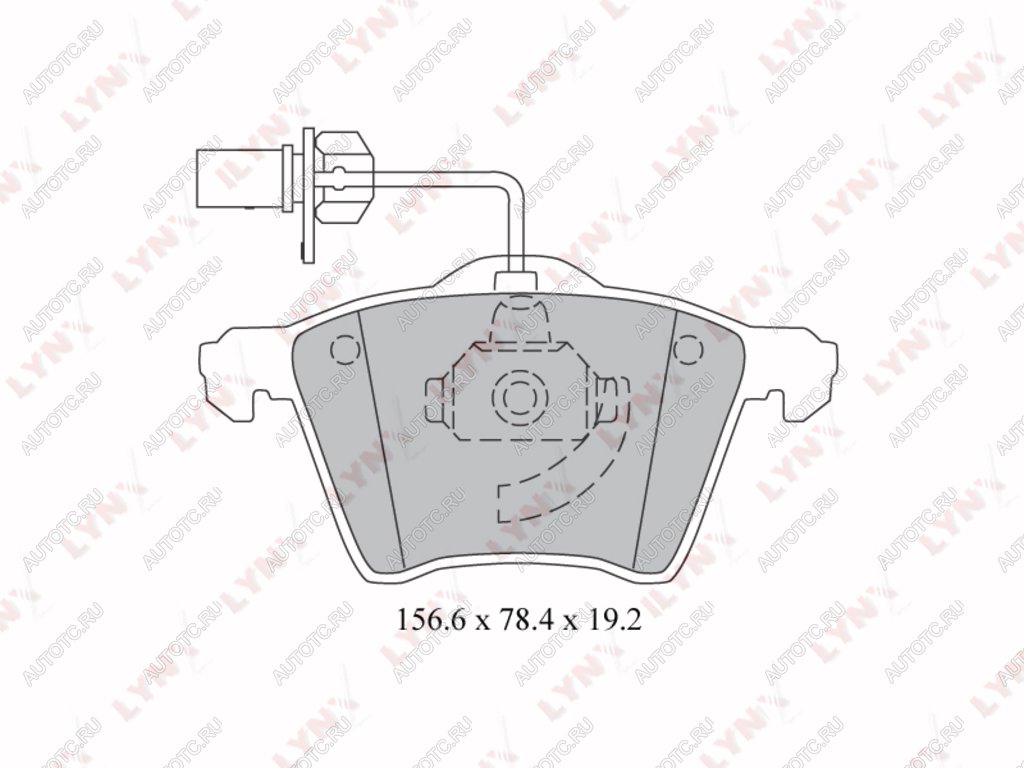 2 499 р. Колодки тормозные передние(4шт.) LYNX  Ford Galaxy ( 2,  CK,CD390) (2006-2019), Volkswagen Sharan ( 7M8,  7M9,  7M6,  MK2,7N) (1995-2015)  с доставкой в г. Екатеринбург