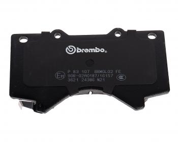 5 999 р. Колодки тормозные передние (4шт.) BREMBO Toyota Land Cruiser 200 дорестайлинг (2007-2012)  с доставкой в г. Екатеринбург. Увеличить фотографию 5