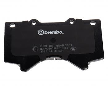 5 999 р. Колодки тормозные передние (4шт.) BREMBO Toyota Land Cruiser 200 дорестайлинг (2007-2012)  с доставкой в г. Екатеринбург. Увеличить фотографию 3