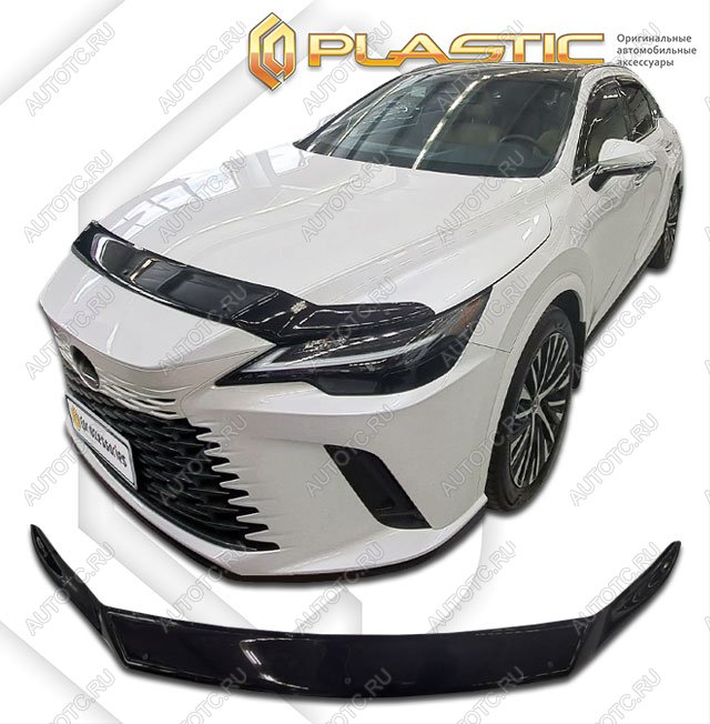 2 079 р. Дефлектор капота CA-Plastic  Lexus RX500h  AL30 (2022-2024) (Classic черный)  с доставкой в г. Екатеринбург