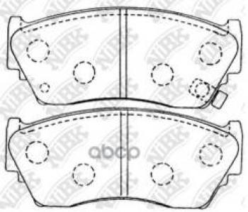 Колодки тормозные передние (4шт.) NIBK Nissan (Нисан) 100NX (100НХ) (1990-1996)