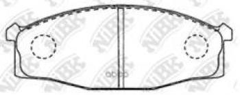 Колодки тормозные передние (4шт.) NIBK Nissan (Нисан) Atlas (Атлас) ( F24,  H43) (2007-2021) F24, H43 правый руль, правый руль