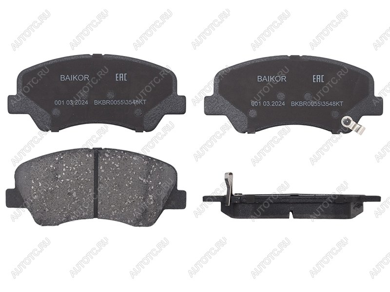 1 039 р. Колодки тормозные перед BREMBO  Hyundai Creta (GS), Solaris (RBr,  HCR), KIA Rio (2 JB,  3 QB,  4 FB,  4 YB)  с доставкой в г. Екатеринбург