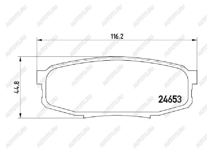 3 999 р. Колодки тормозные задние BAIKOR Toyota Land Cruiser 200 дорестайлинг (2007-2012)  с доставкой в г. Екатеринбург