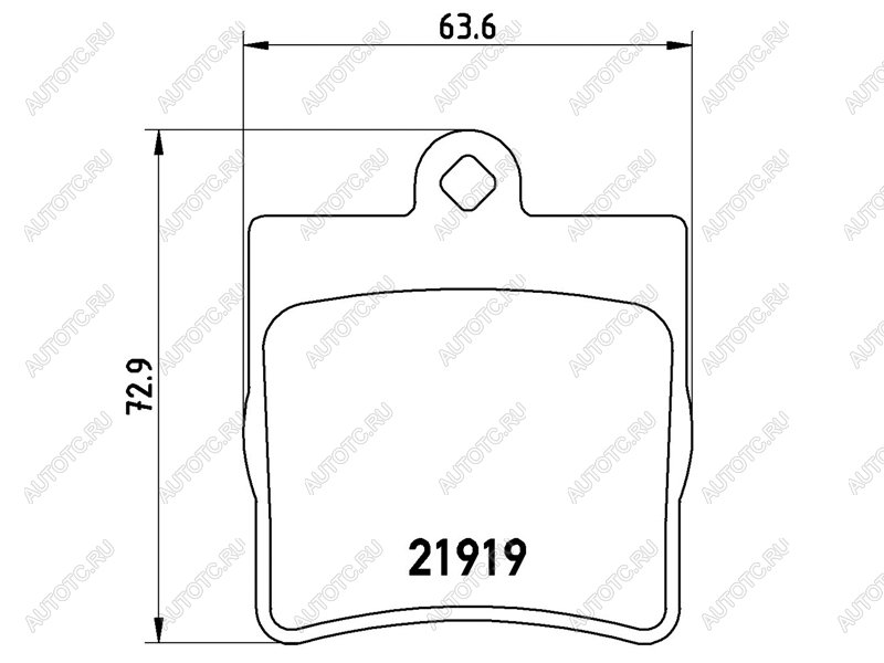 2 949 р. Колодки тормозные задние BAIKOR Mercedes-Benz C-Class W203 дорестайлинг седан (2000-2004)  с доставкой в г. Екатеринбург