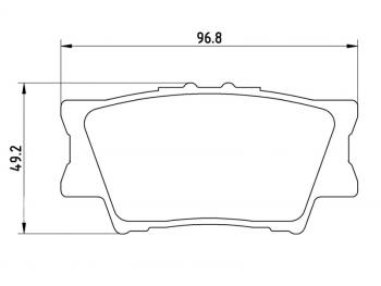 2 779 р. Колодки тормозные задние BAIKOR  Toyota Camry ( XV40,  XV50,  XV55,  XV70) (2006-2024) дорестайлинг, рестайлинг, дорестайлинг, 1-ый рестайлинг, 2-ой рестайлинг, дорестайлинг, рестайлинг  с доставкой в г. Екатеринбург. Увеличить фотографию 1