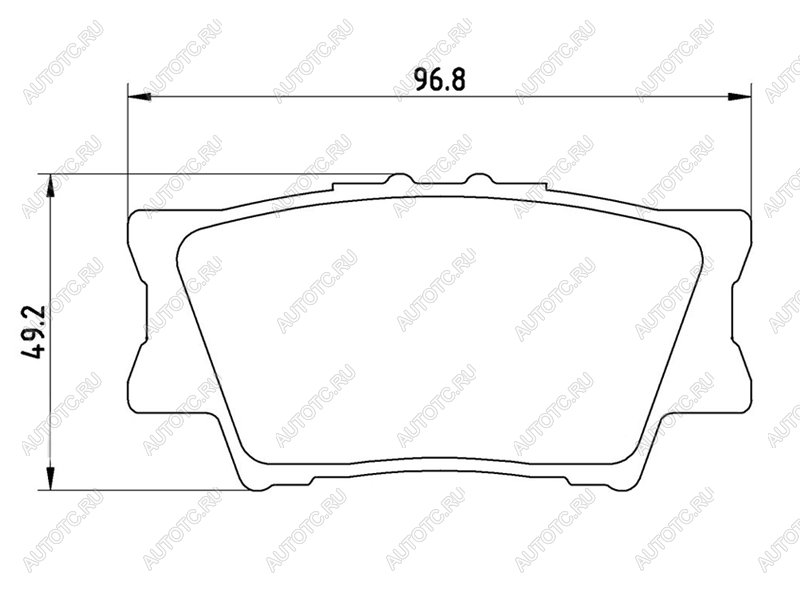 2 779 р. Колодки тормозные задние BAIKOR  Toyota Camry ( XV40,  XV50,  XV55,  XV70) (2006-2024) дорестайлинг, рестайлинг, дорестайлинг, 1-ый рестайлинг, 2-ой рестайлинг, дорестайлинг, рестайлинг  с доставкой в г. Екатеринбург