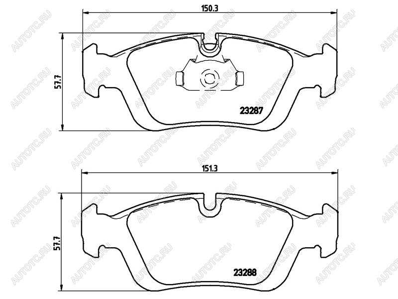 2 599 р. Колодки тормозные передние BREMBO BMW 3 серия E46 седан дорестайлинг (1998-2001)  с доставкой в г. Екатеринбург