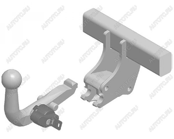 22 699 р.  Фаркоп (быстросъемное крепление шара) Galia  BMW 2 серия  F45 - X1  F48 (оцинкованный, шар А40H (AK4, W6, BMA))  с доставкой в г. Екатеринбург