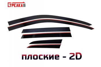 Дефлекторы окон 2D Стрелка11 Volkswagen (Волксваген) Touareg (Туарек)  NF (2010-2018) NF дорестайлинг, рестайлинг