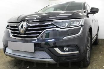 3 399 р. Защита радиатора Стрелка11 Стандарт  Renault Koleos  2 (2016-2024) (хром)  с доставкой в г. Екатеринбург. Увеличить фотографию 2