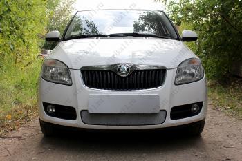 Защита радиатора Стрелка11 Стандарт Skoda (Шкода) Fabia (Фабия)  Mk2 (2007-2010) Mk2 универсал дорестайлинг, хэтчбэк дорестайлинг