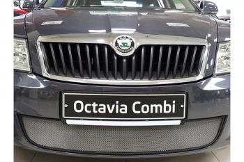 Защита радиатора Стрелка11 Стандарт Skoda (Шкода) Octavia (Октавия)  A5 (2008-2013) A5 лифтбэк рестайлинг, рестайлинг универсал