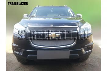 1 129 р. Защита радиатора (низ) Стрелка11 Стандарт Chevrolet Trailblazer GM800 дорестайлинг (2012-2016) (хром)  с доставкой в г. Екатеринбург. Увеличить фотографию 2