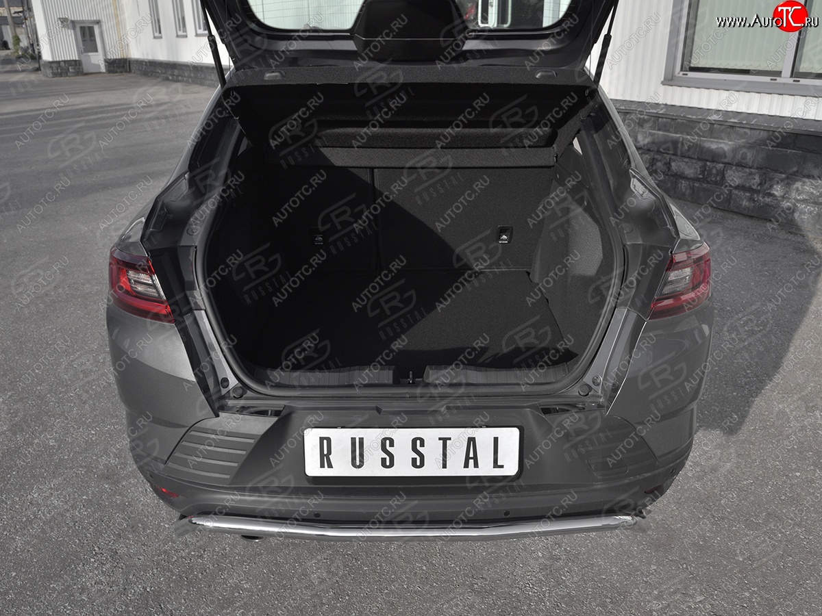 699 р. Защитная накладка заднего бампера Russtal  Renault Arkana (2019-2025) (Нержавейка шлифованная)  с доставкой в г. Екатеринбург