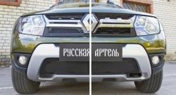 1 139 р. Защитная сетка решетки радиатора РА Renault Duster HS рестайлинг (2015-2021)  с доставкой в г. Екатеринбург. Увеличить фотографию 4