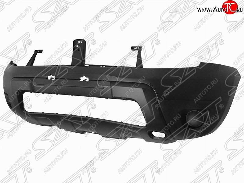 4 399 р. Передний бампер (без ПТФ) SAT Renault Duster HS дорестайлинг (2010-2015) (Неокрашенный)  с доставкой в г. Екатеринбург