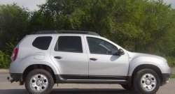 3 999 р. Накладки на двери Petroil Tuning Renault Duster HS дорестайлинг (2010-2015) (Тисненый пластик)  с доставкой в г. Екатеринбург. Увеличить фотографию 3