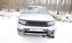 4 599 р. Решётка радиатора DM-Style  Renault Duster  HS (2010-2015) дорестайлинг (Без сетки, Неокрашенная глянец (под окраску))  с доставкой в г. Екатеринбург. Увеличить фотографию 1