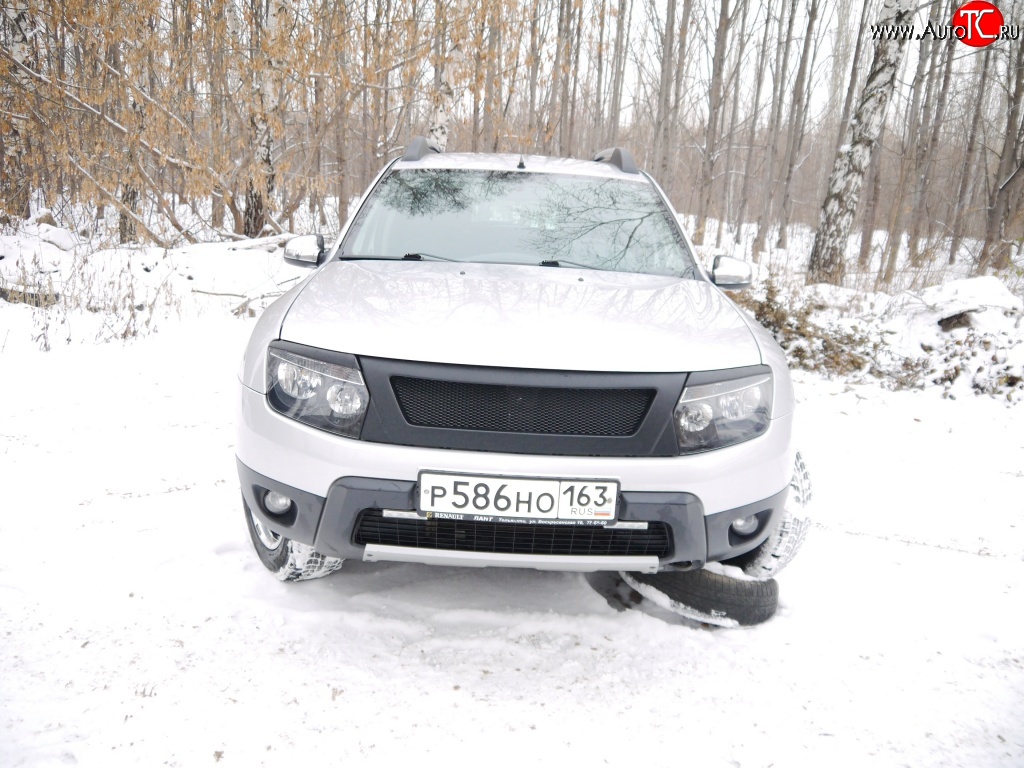 4 599 р. Решётка радиатора DM-Style  Renault Duster  HS (2010-2015) дорестайлинг (Без сетки, Неокрашенная глянец (под окраску))  с доставкой в г. Екатеринбург