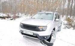 4 599 р. Решётка радиатора DM-Style  Renault Duster  HS (2010-2015) дорестайлинг (Без сетки, Неокрашенная глянец (под окраску))  с доставкой в г. Екатеринбург. Увеличить фотографию 4