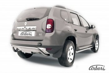 Защита заднего бампера Arbori Renault (Рено) Duster (Дастер)  HS (2010-2015) HS дорестайлинг