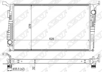 Радиатор двигателя SAT Renault Duster HS рестайлинг (2015-2021)