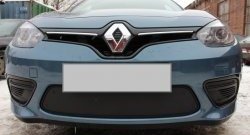 1 469 р. Сетка на бампер Russtal (черная)  Renault Fluence (2010-2012) дорестайлинг  с доставкой в г. Екатеринбург. Увеличить фотографию 3