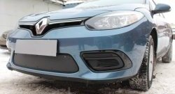 1 469 р. Сетка на бампер Russtal (черная)  Renault Fluence (2010-2012) дорестайлинг  с доставкой в г. Екатеринбург. Увеличить фотографию 1