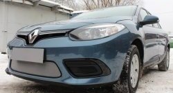 1 539 р. Сетка на бампер Russtal (хром) Renault Fluence дорестайлинг (2010-2012)  с доставкой в г. Екатеринбург. Увеличить фотографию 2