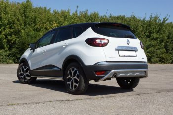 18 849 р. Защита заднего бампера Petroil Tuning Волна (d51)  Renault Kaptur (2016-2020) дорестайлинг (Нержавеющая полированная сталь)  с доставкой в г. Екатеринбург. Увеличить фотографию 1