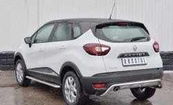 12 399 р. Защита заднего бампера (Ø42 мм волна, нержавейка) SLITKOFF Renault Kaptur дорестайлинг (2016-2020)  с доставкой в г. Екатеринбург. Увеличить фотографию 2