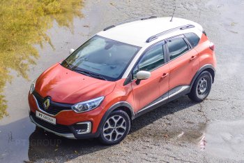 7 899 р. Рейлинги Petroil Tuning  Renault Kaptur (2016-2024) дорестайлинг, рестайлинг (Цвет: серебристый муар)  с доставкой в г. Екатеринбург. Увеличить фотографию 4