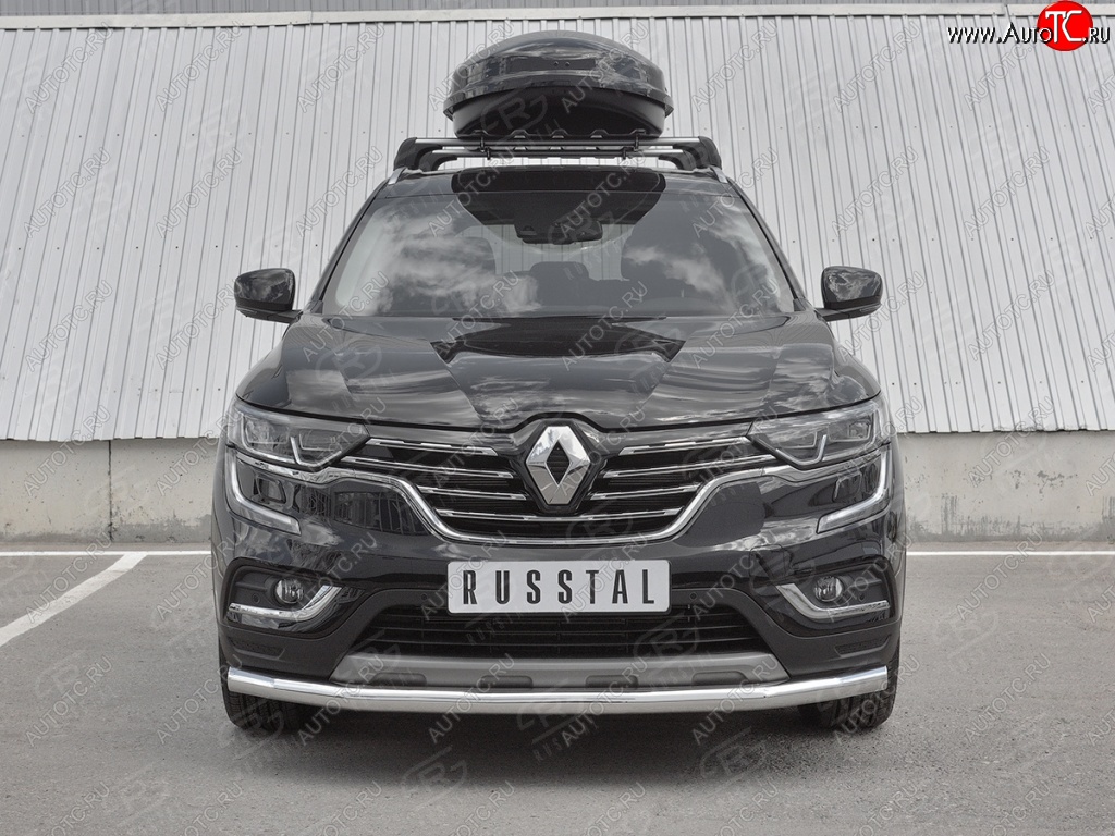 15 999 р. Защита переднего бампера (Ø63 мм, нержавейка) SLITKOFF Renault Koleos 2 (2016-2024)  с доставкой в г. Екатеринбург