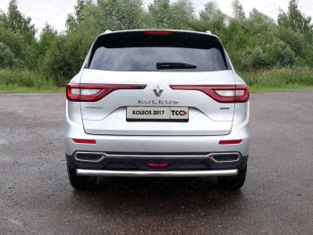 16 549 р. Защита заднего бампера ТСС (нержавейка d60,3)  Renault Koleos  2 (2016-2024)  с доставкой в г. Екатеринбург. Увеличить фотографию 1